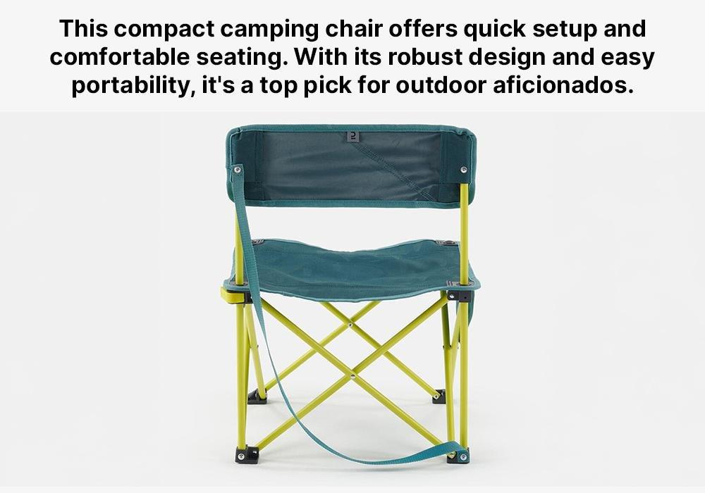Low Folding Camping Chair - Mh100, Blue, No Color, medium