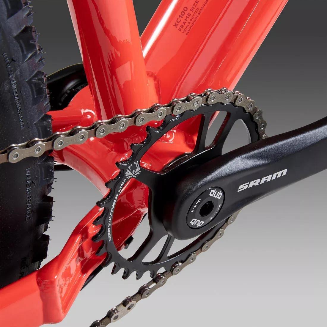 RED 29 Inch MOUNTAIN BIKE ROCKRIDER XC 120 SRAM NX - RED, No Color, large image number 9