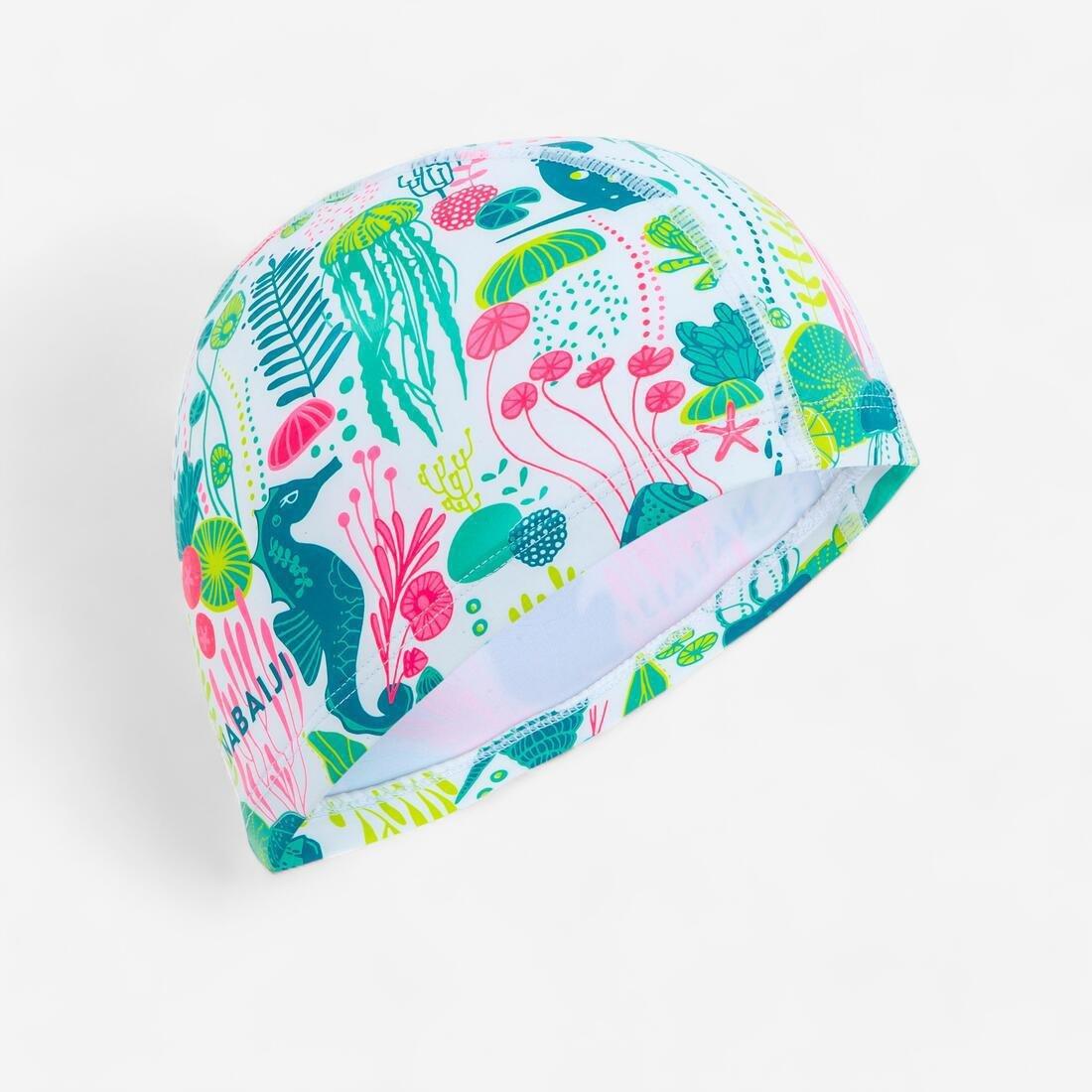 Silicone Mesh Swim Cap Size S, White, No Color, large image number 0