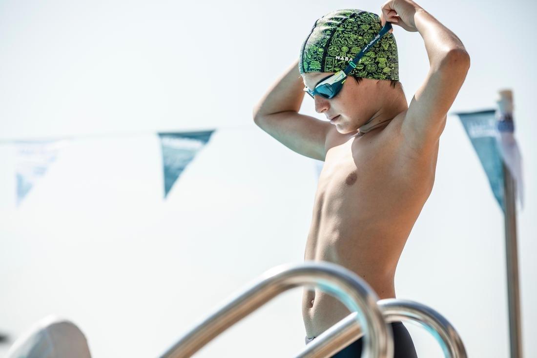 Silicone Mesh Swim Cap Size S - Print Wozboy, Pink, No Color, large image number 4