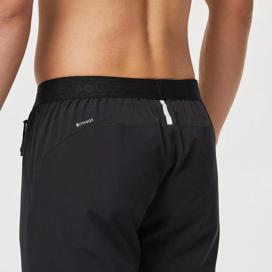 Men Breathable Slim-Fit Performance Fitness Bottoms, Black, , large image number 11
