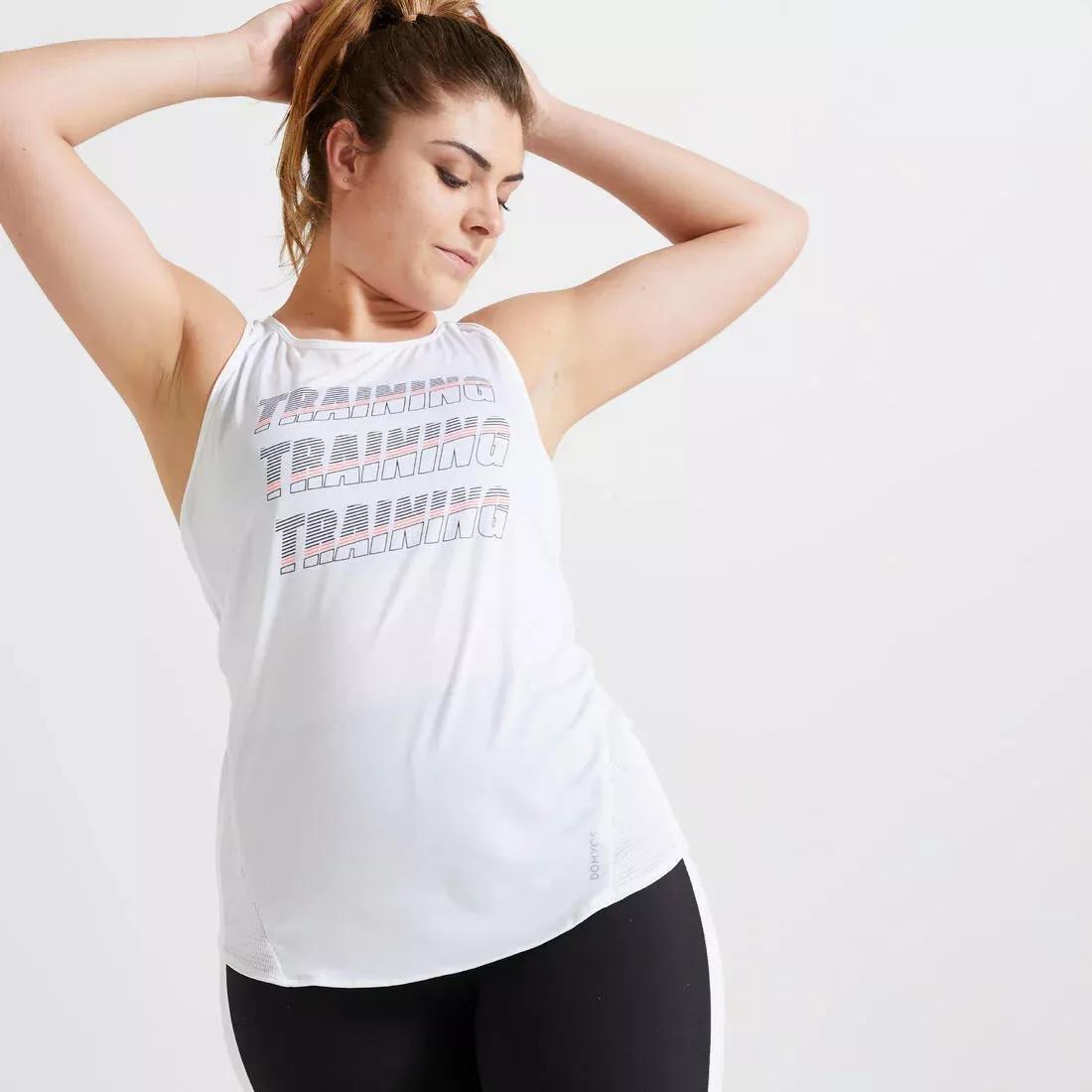 EnergyWomen's Printed Cardio Fitness Tank Top, Blue, No Color, large image number 4