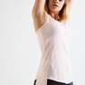 DOMYOS - Energy Womens Printed Cardio Fitness Tank Top, Blue