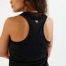 DOMYOS - Women Fitness Cardio Training Tank Top, Black