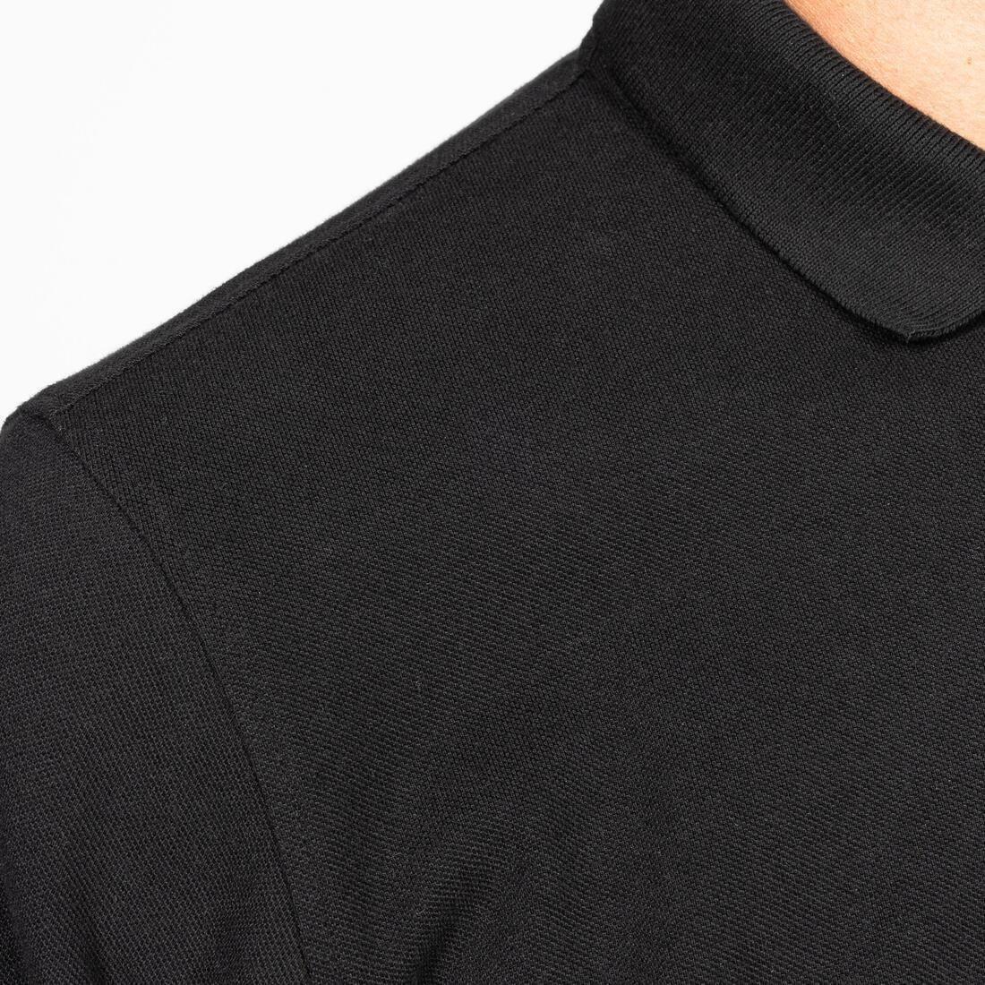 Men Golf 100% Cotton Short-Sleeved Polo Shirt - Mw100, Black, , large image number 4