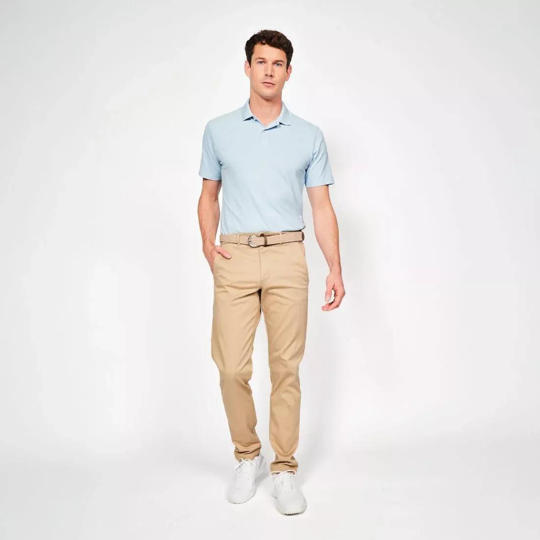 Men Golf Cotton Short Sleeve Polo Shirt - MW100, Grey, No Color, medium