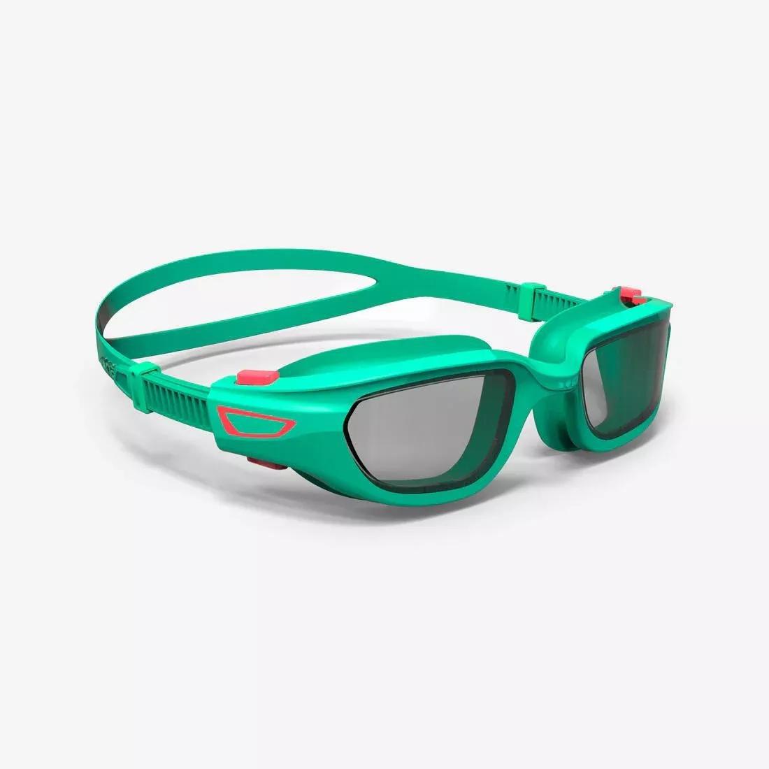 Kids Swimming Goggles Spirit Smoked Lenses, Caribbean Blue, No Color, large image number 0