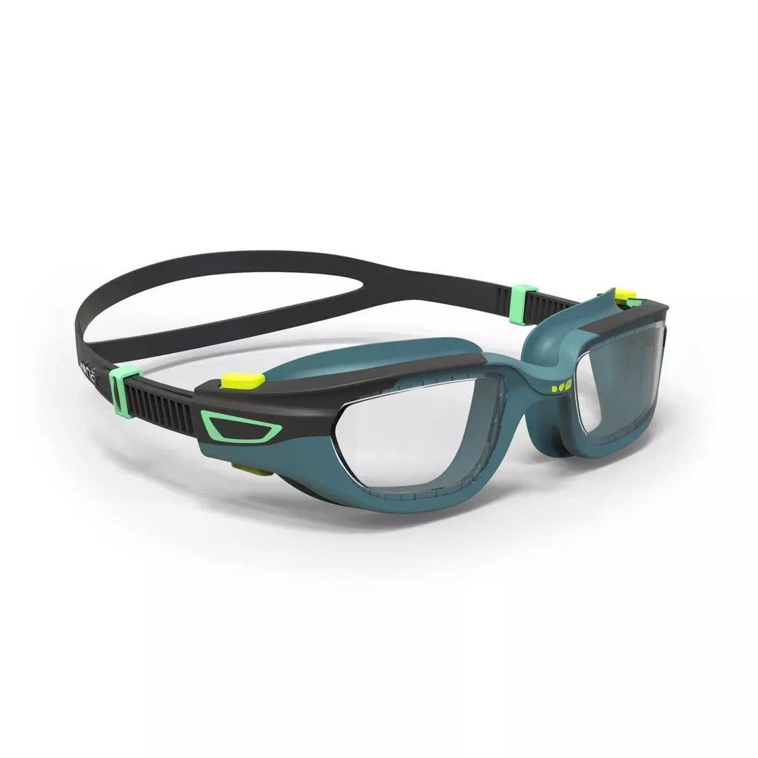 Kids Swimming Goggles Spirit Smoked Lenses, Caribbean Blue, No Color, large image number 4