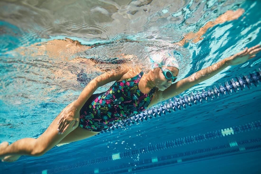 Kids Swimming Goggles Spirit Smoked Lenses, Caribbean Blue, No Color, large image number 13