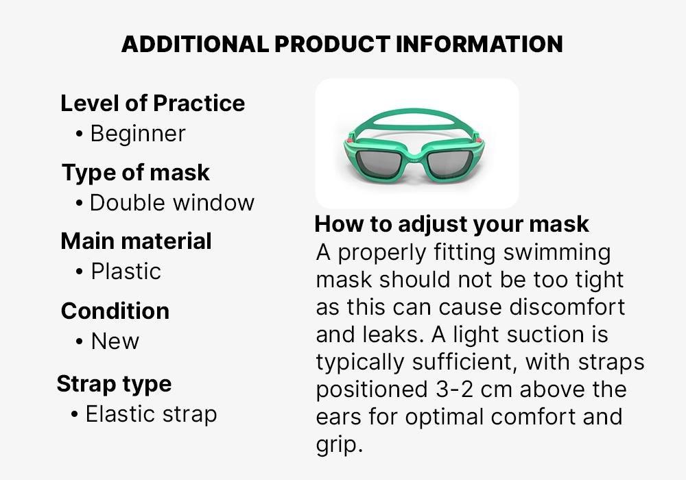 Kids Swimming Goggles Spirit Smoked Lenses, Caribbean Blue, No Color, large image number 16