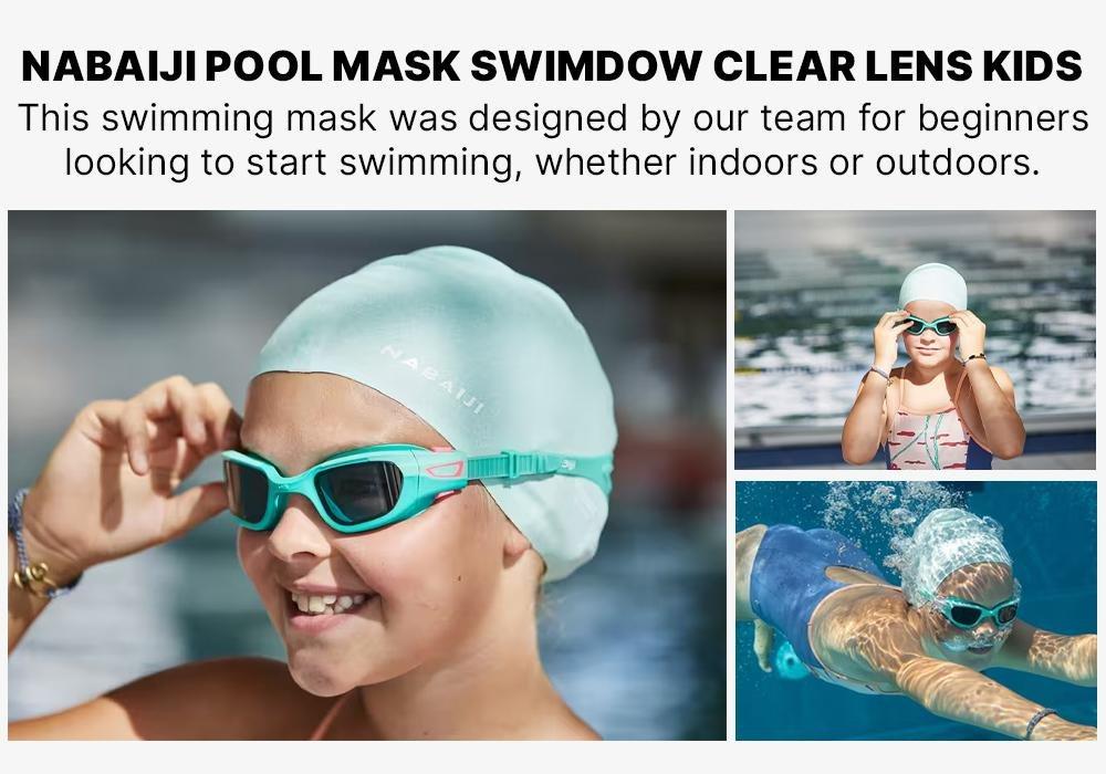 Kids Swimming Goggles Spirit Smoked Lenses, Caribbean Blue, No Color, large image number 18