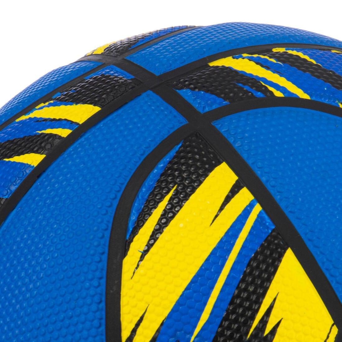 Kids' Beginner Basketball R500, Hydrangea Blue, No Color, large image number 3