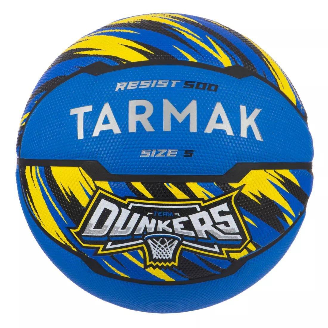Kids' Beginner Basketball R500, Hydrangea Blue, No Color, large image number 4