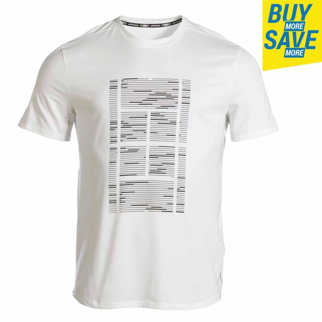 Men Tennis T-Shirt Tts Soft, Beige, , large image number 3
