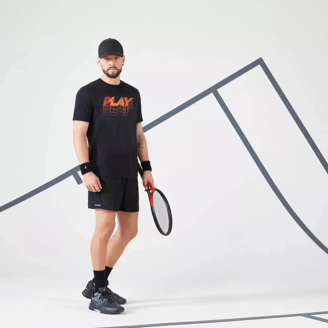 Men Tennis T-Shirt Tts Soft, Beige, , large image number 4