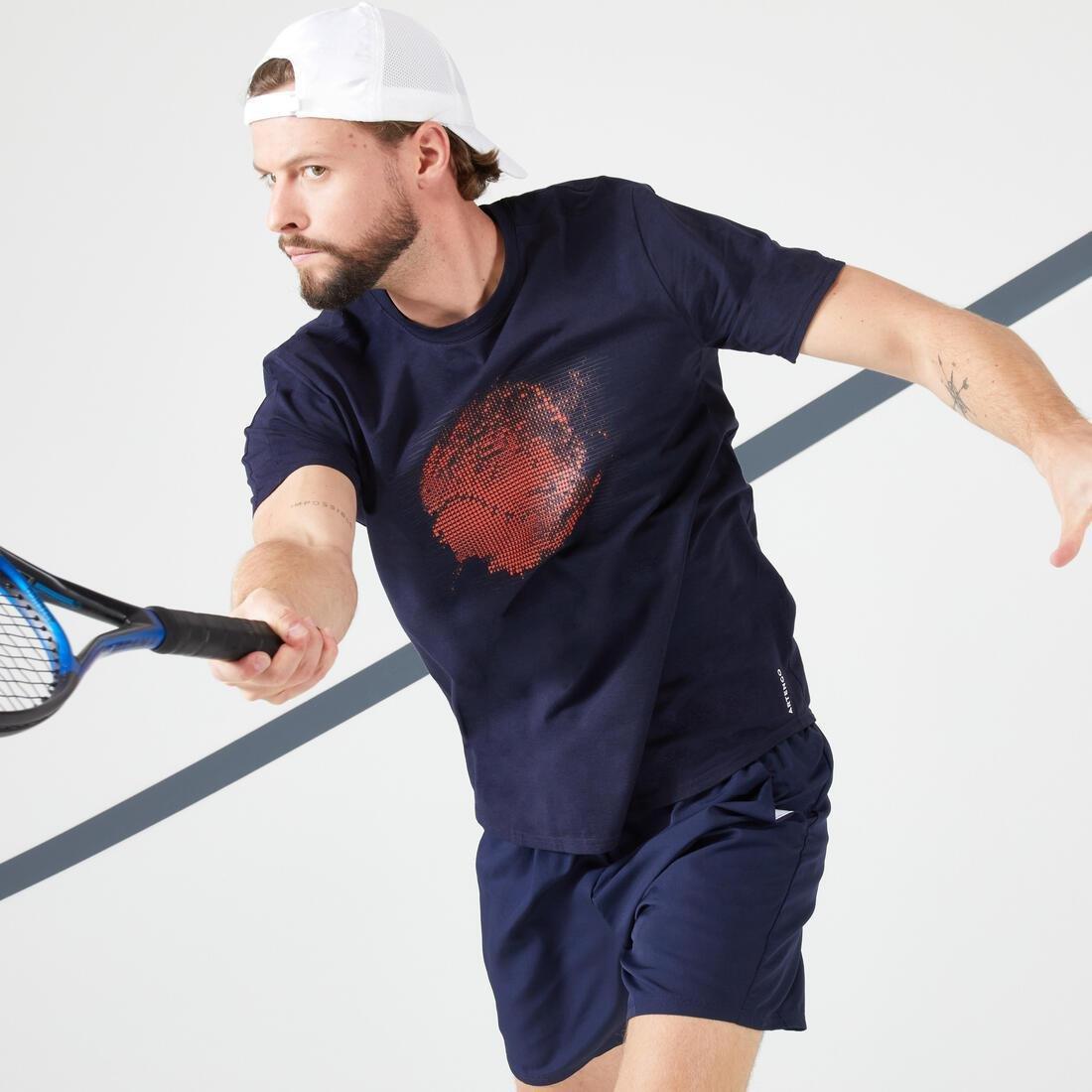 Men Tennis T-Shirt Tts Soft, Beige, No Color, large image number 9