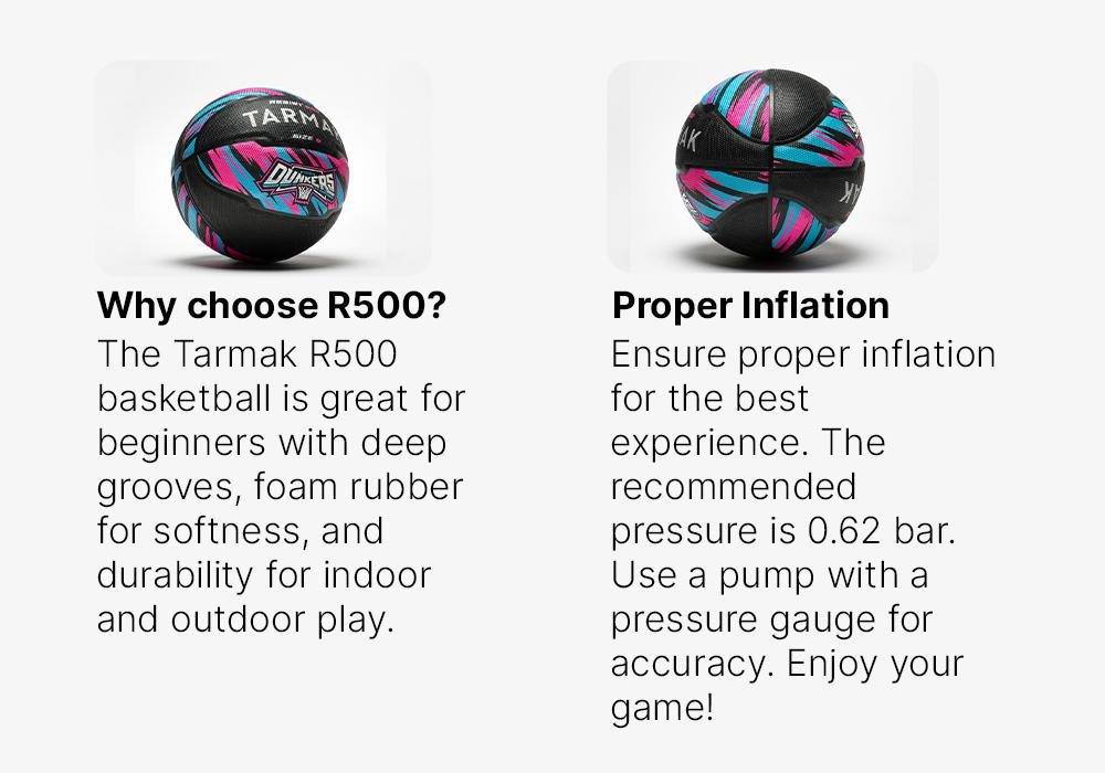 Kids / Women Beginner Basketball - R500, Multicolour, No Color, medium