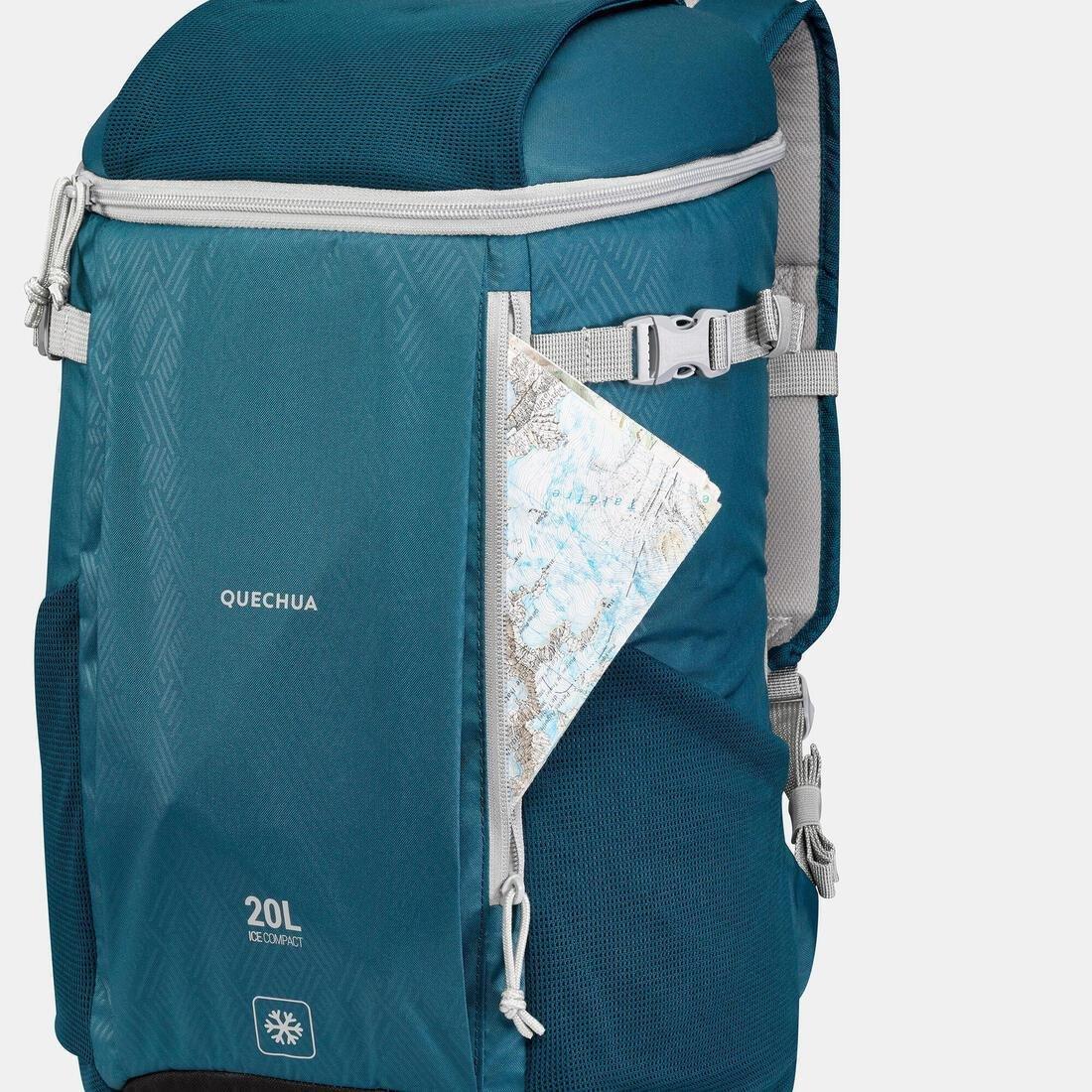 QUECHUA - Isothermal Backpack 20 L - Nh100 Ice Compact, Blue