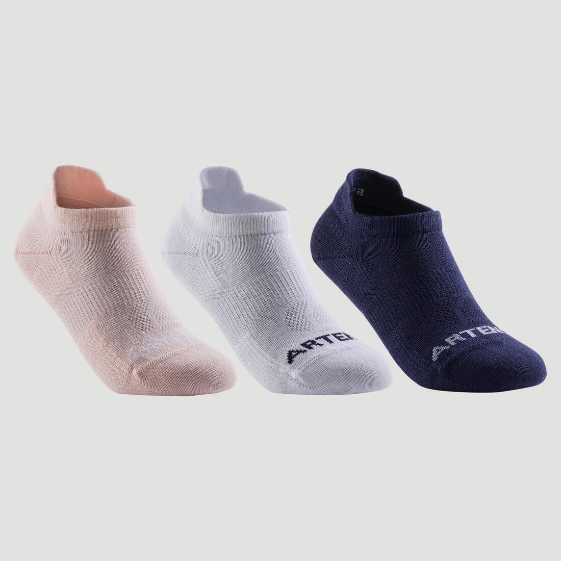Pack of 3 Tennis Socks RS 160, White, , large image number 6