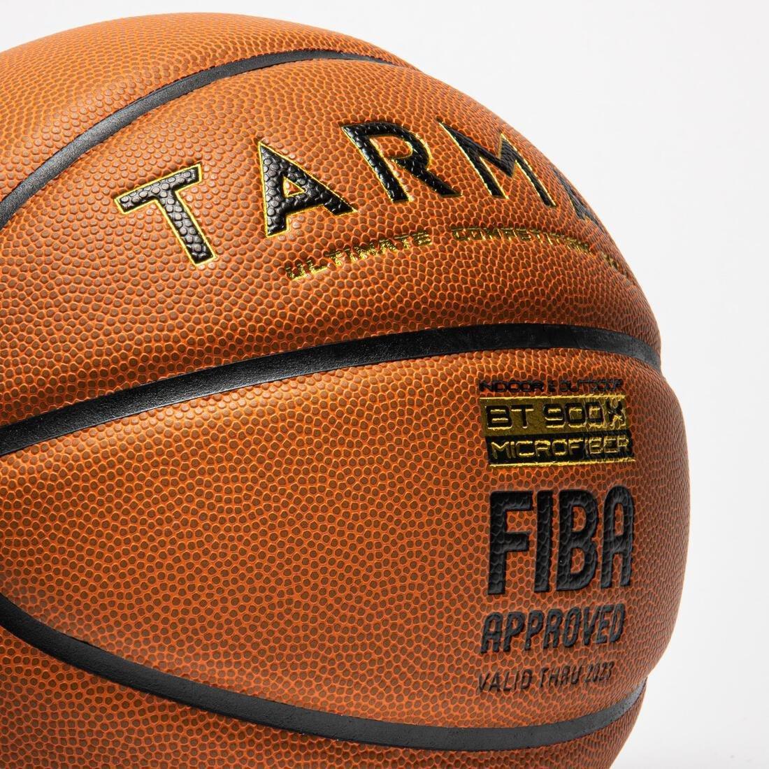 Size 7 Fiba Basketball Bt900 Grip, Orange, No Color, large image number 1