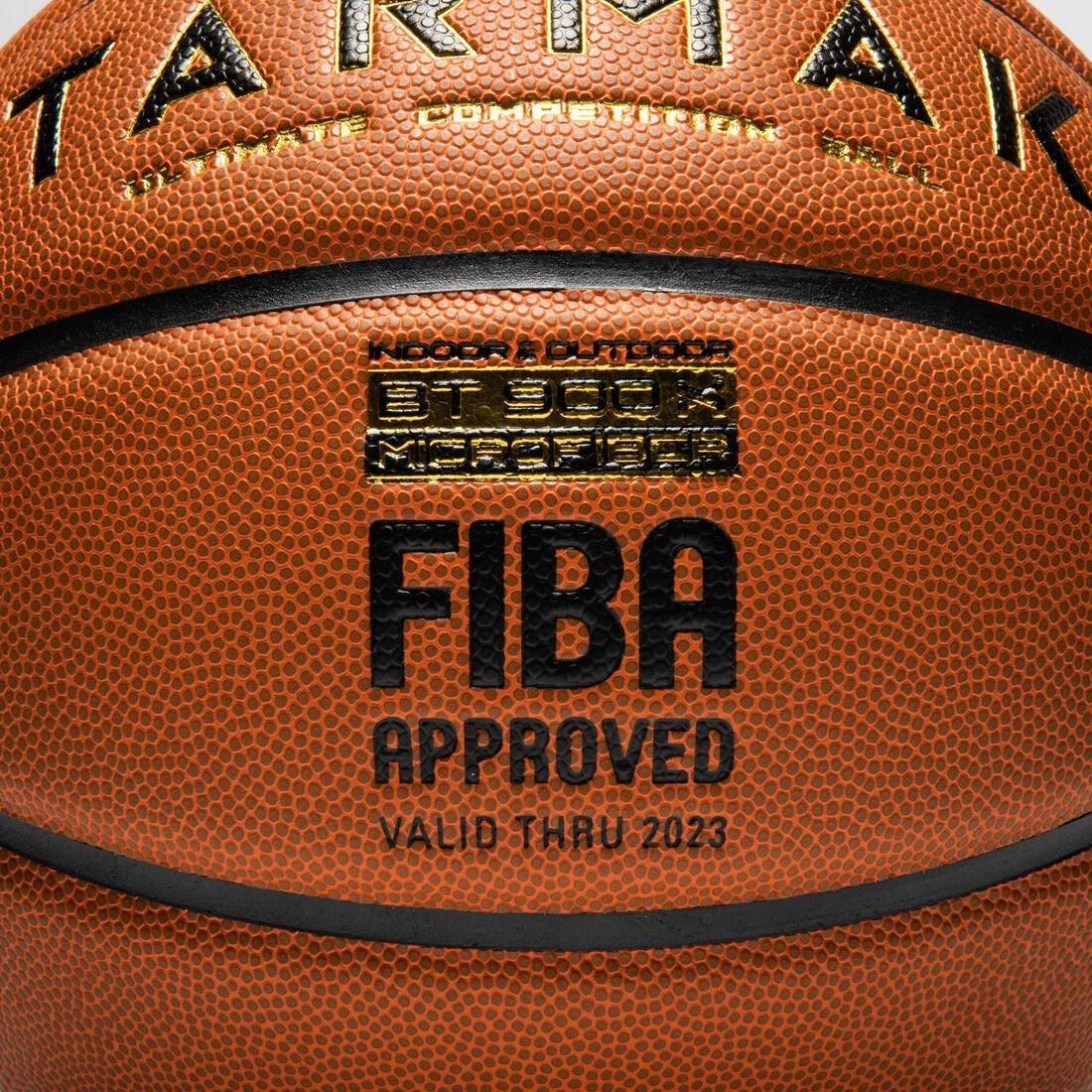 Size 7 Fiba Basketball Bt900 Grip, Orange, No Color, large image number 2