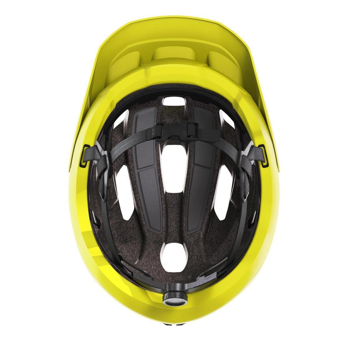 Mountain Bike Helmet St 500, Fluo Lime Yellow, , large image number 4