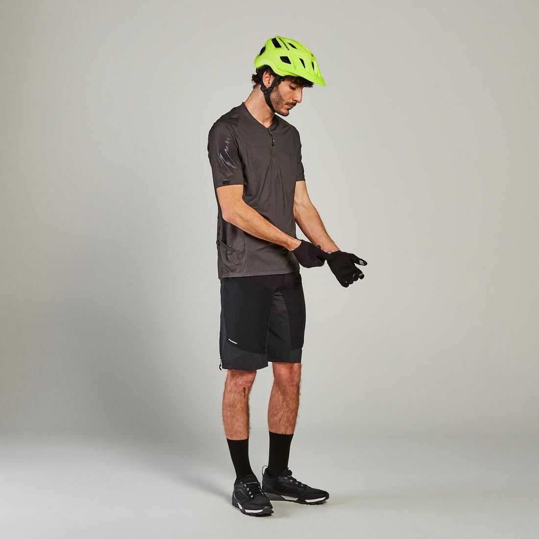 Mountain Bike Helmet St 500, Fluo Lime Yellow, , large image number 9