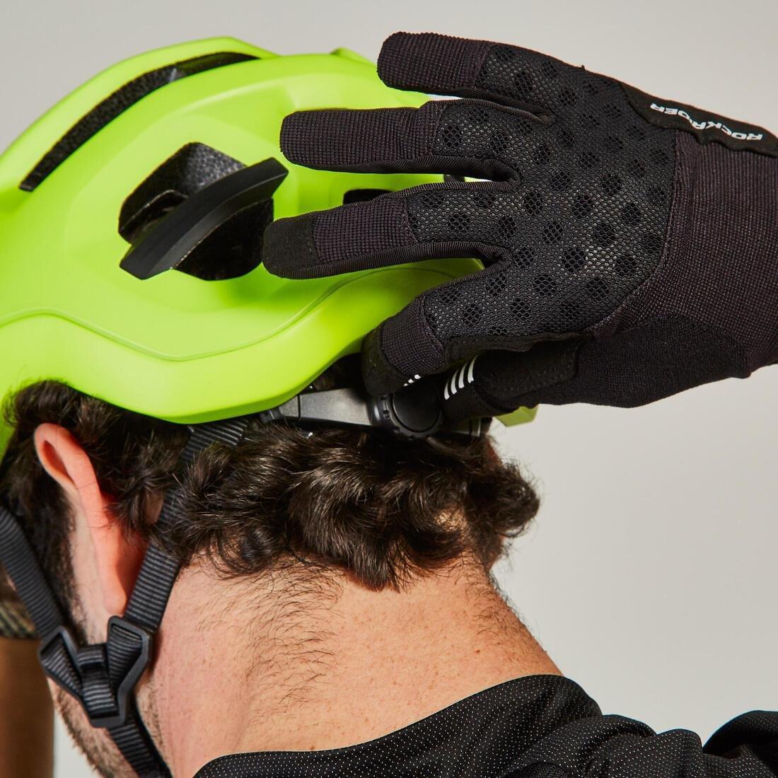 Mountain Bike Helmet St 500, Fluo Lime Yellow, , large image number 10