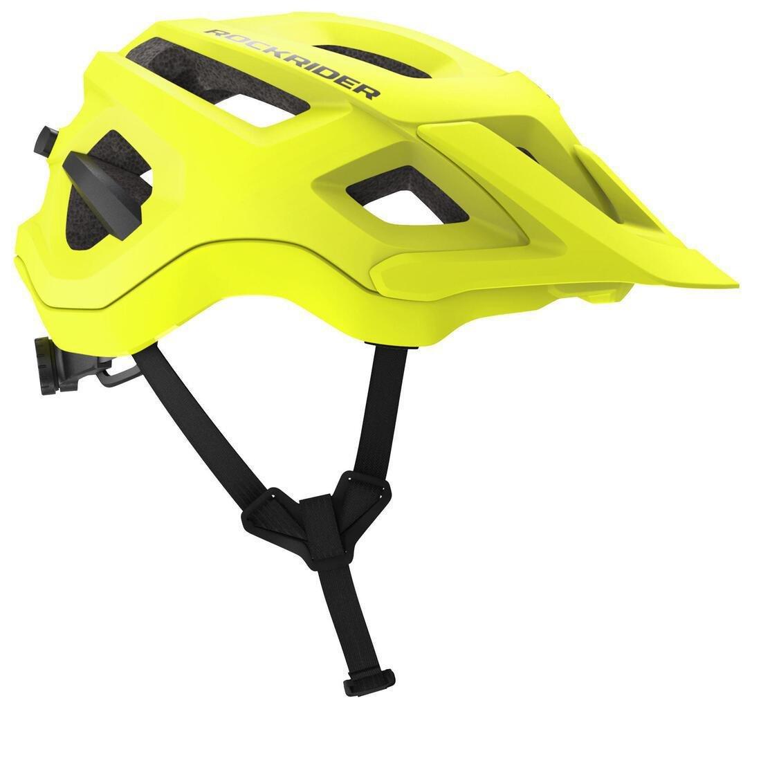 ROCKRIDER - Mountain Bike Helmet St 500, Fluo Lime Yellow