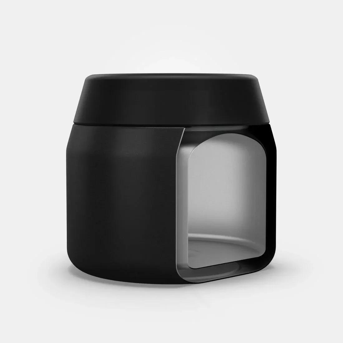 Stainless Steel Isothermal Food Box For Hiking - Mh500 0.5 L, Carbon Grey, No Color, large image number 2
