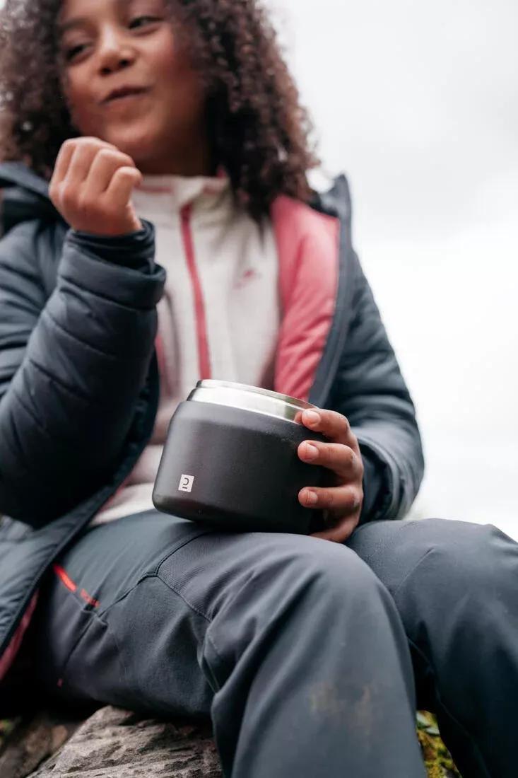 Stainless Steel Isothermal Food Box For Hiking - Mh500 0.5 L, Carbon Grey, No Color, large image number 13