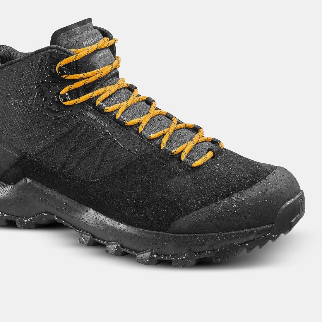 Men Waterproof Mountain Walking Shoes - Mh500 Mid, Multicolour, , large image number 6