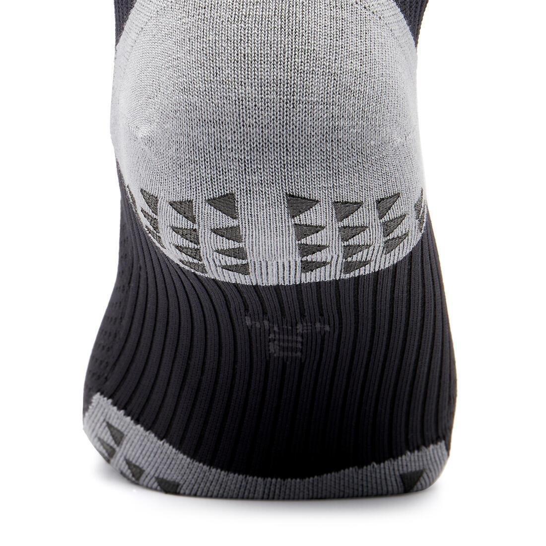 Adult Short Non-Slip Football Socks Viralto Mid, White, No Color, large image number 9