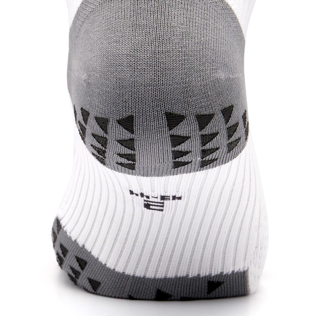 Adult Short Non-Slip Football Socks Viralto Mid, Black, No Color, large image number 5