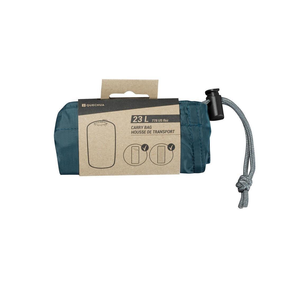 Carry Bag for Sleeping Bags and Camping Mattresses, Dark Petrol Blue, No Color, large image number 5