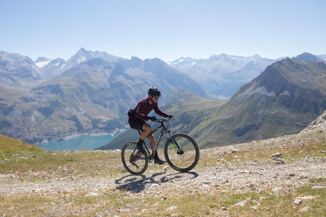 Mountain Bike Helmet - ST 500, Green, No Color, large image number 7