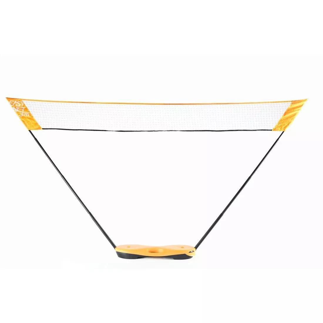 PERFLY - Badminton Easy Net Orange Pop, Fluo Pale Mango