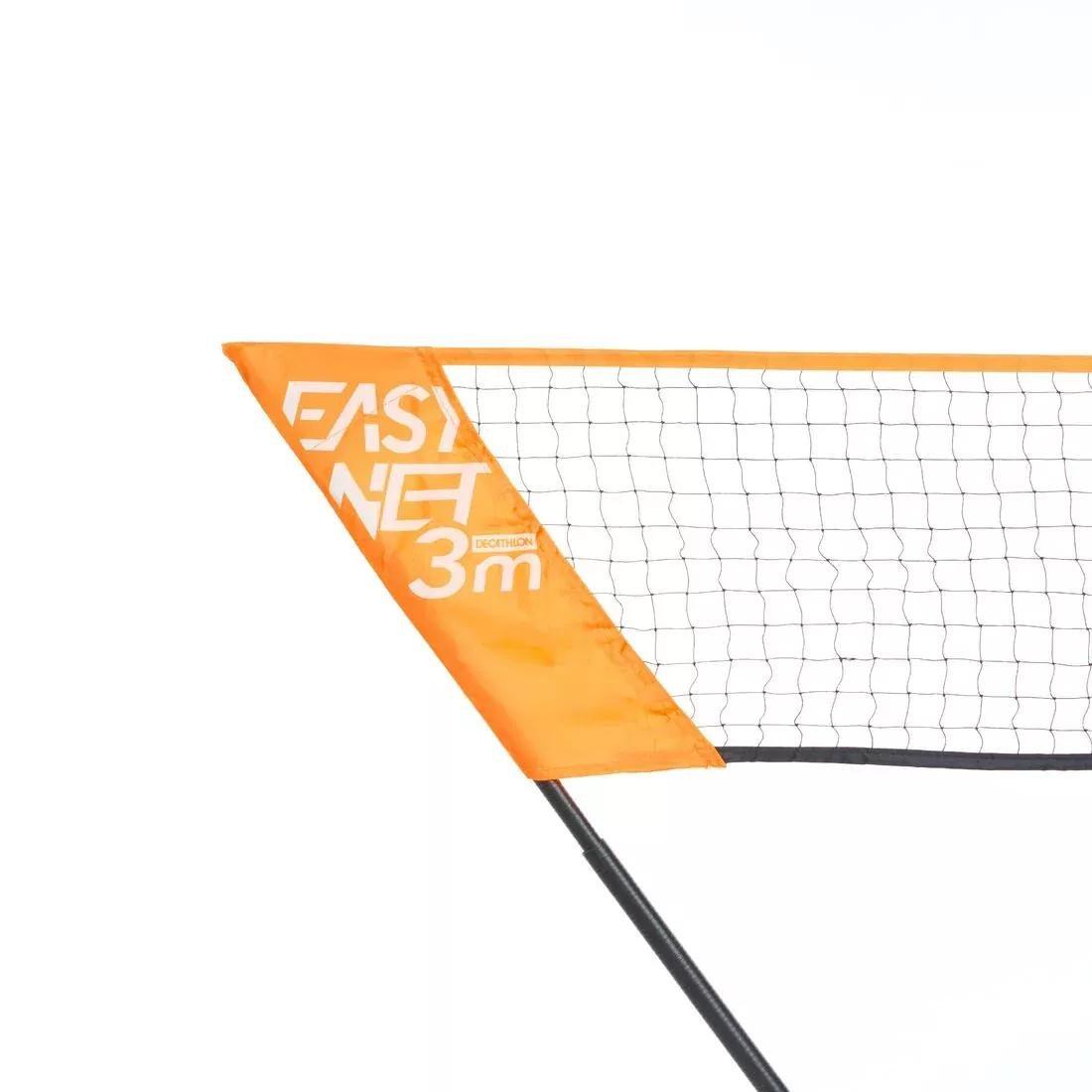 PERFLY - Badminton Easy Net Orange Pop, Fluo Pale Mango