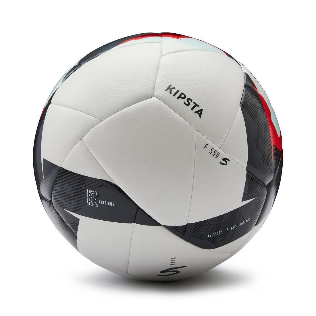 Hybrid Size 5 Football F550, White, No Color, large image number 7