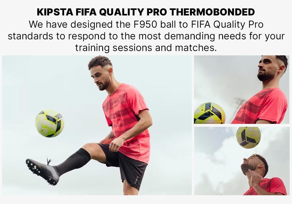 Thermobonded Size 5 Football Fifa Quality Pro F950, Yellow, No Color, large image number 8
