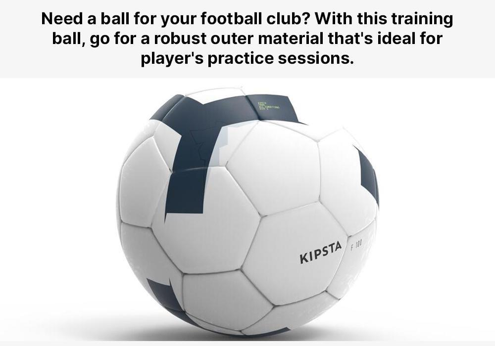 Machine-Stitched Football - F100 Size 5, White, No Color, large image number 19