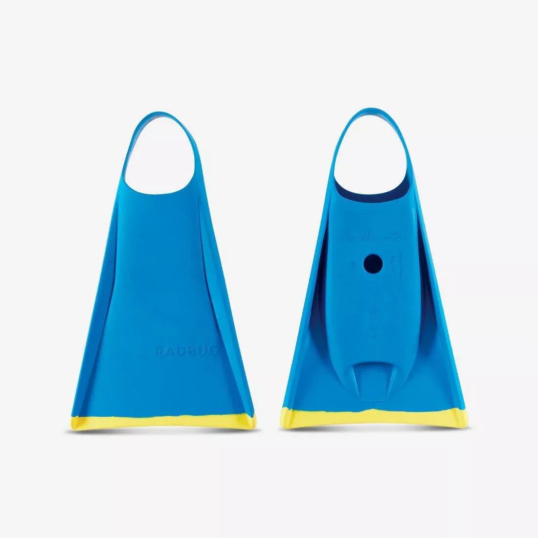 Bodyboard Fins - 100, Blue, No Color, medium