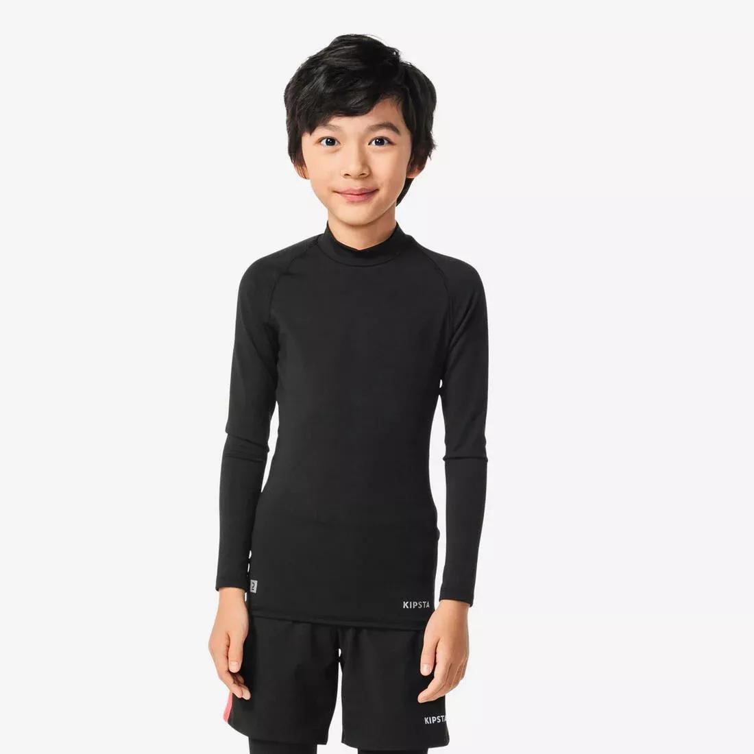 Kids' Thermal Tights Keepcomfort 100 - Black - black - Kipsta