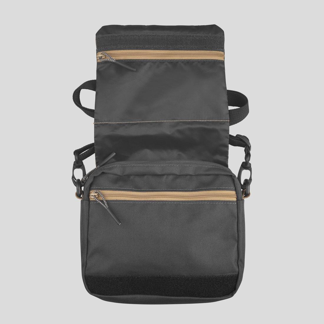 Men Multi-Pocket Travel Bag, Black, No Color, large image number 5