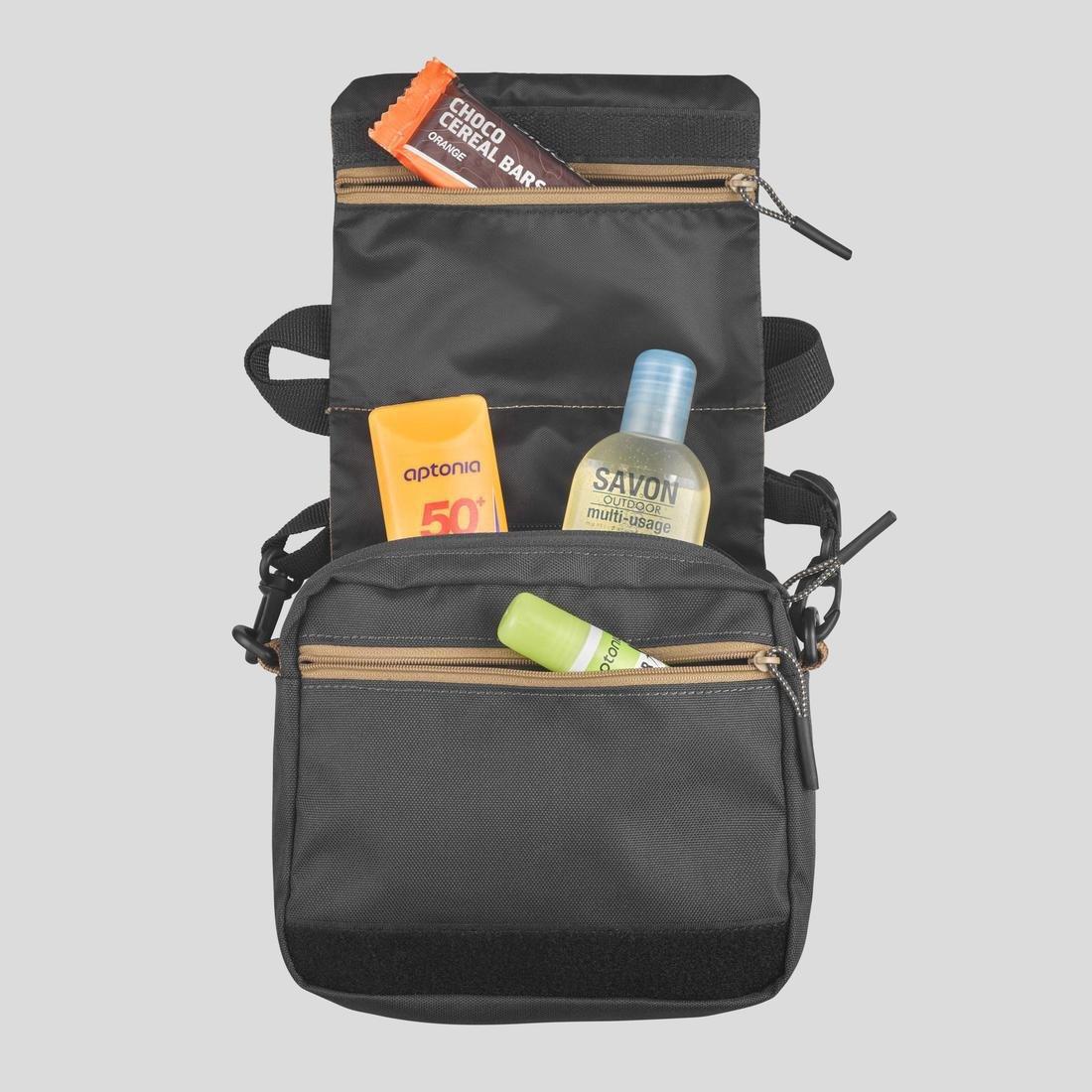 Men Multi-Pocket Travel Bag, Black, No Color, large image number 7