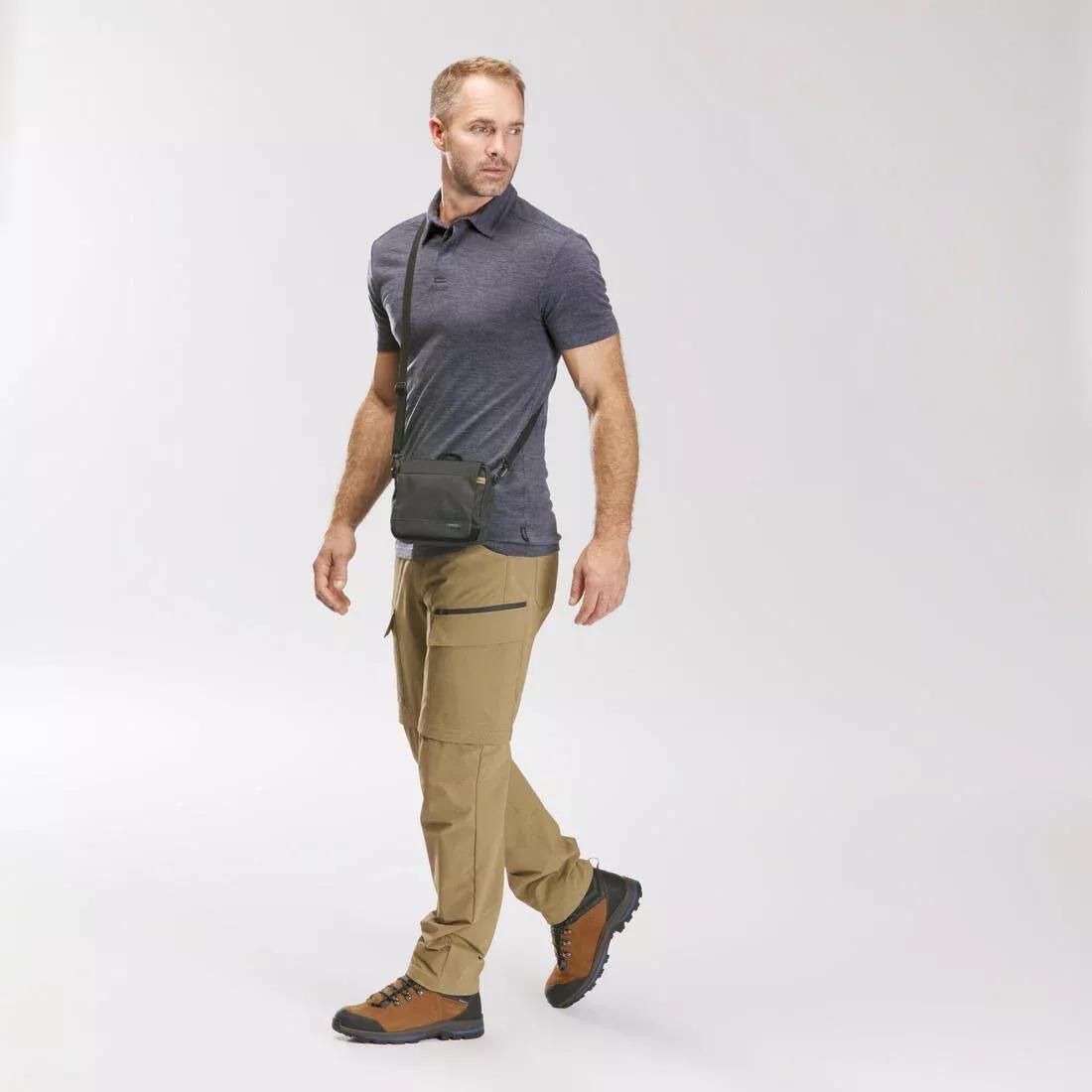 Men Multi-Pocket Travel Bag, Black, No Color, large image number 9