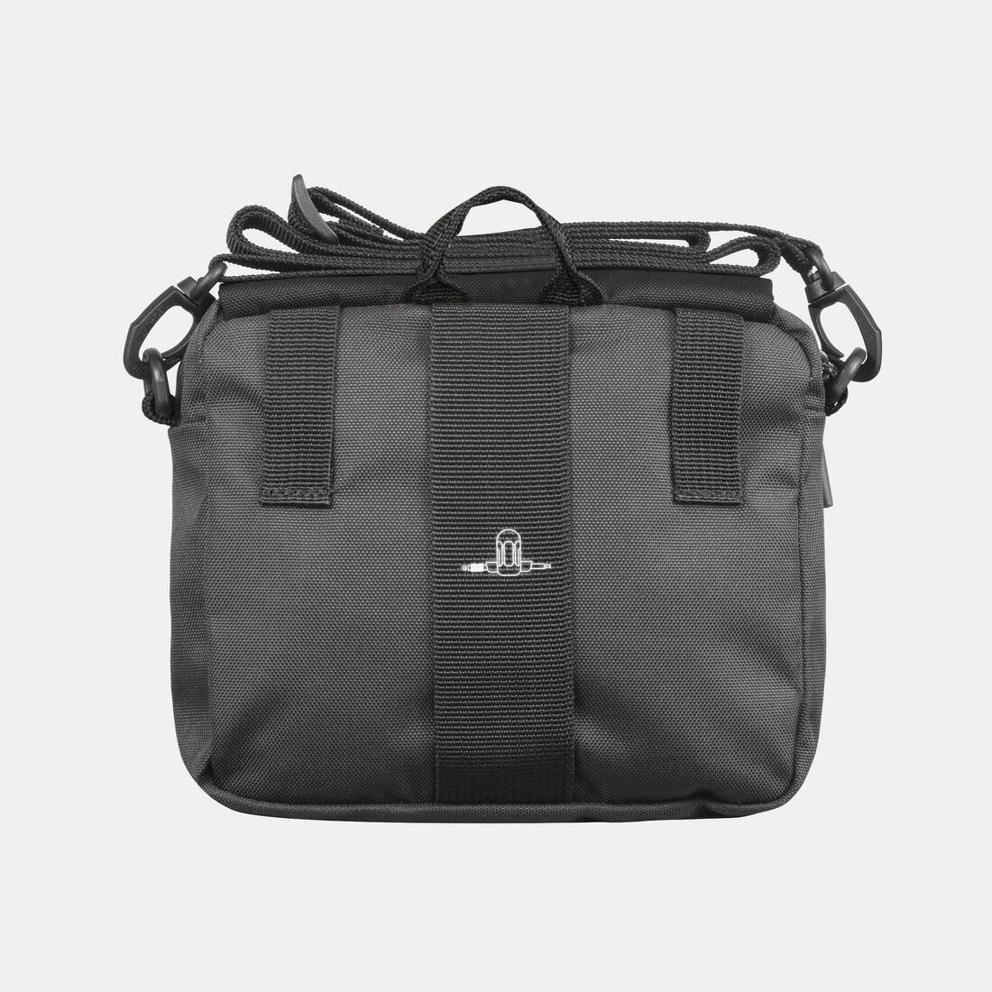 Men Multi-Pocket Travel Bag, Black, No Color, large image number 10