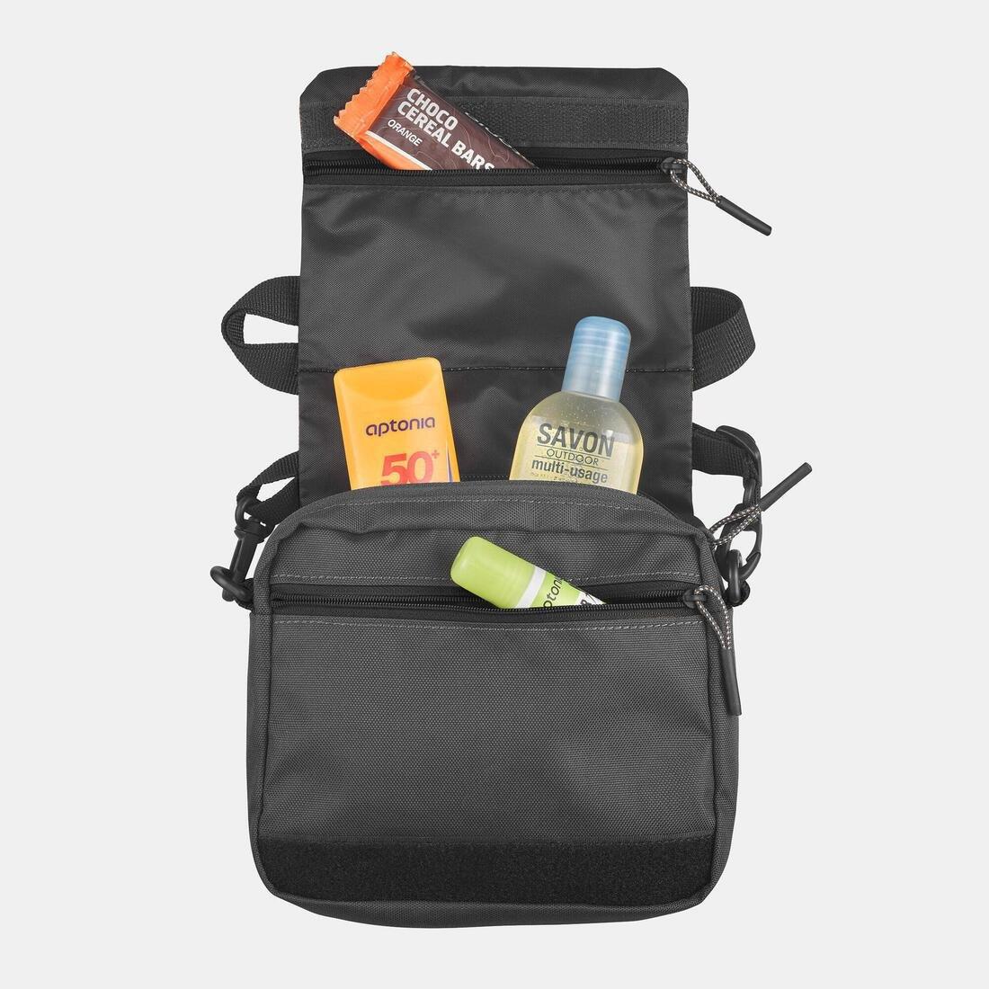 Men Multi-Pocket Travel Bag, Black, No Color, large image number 14