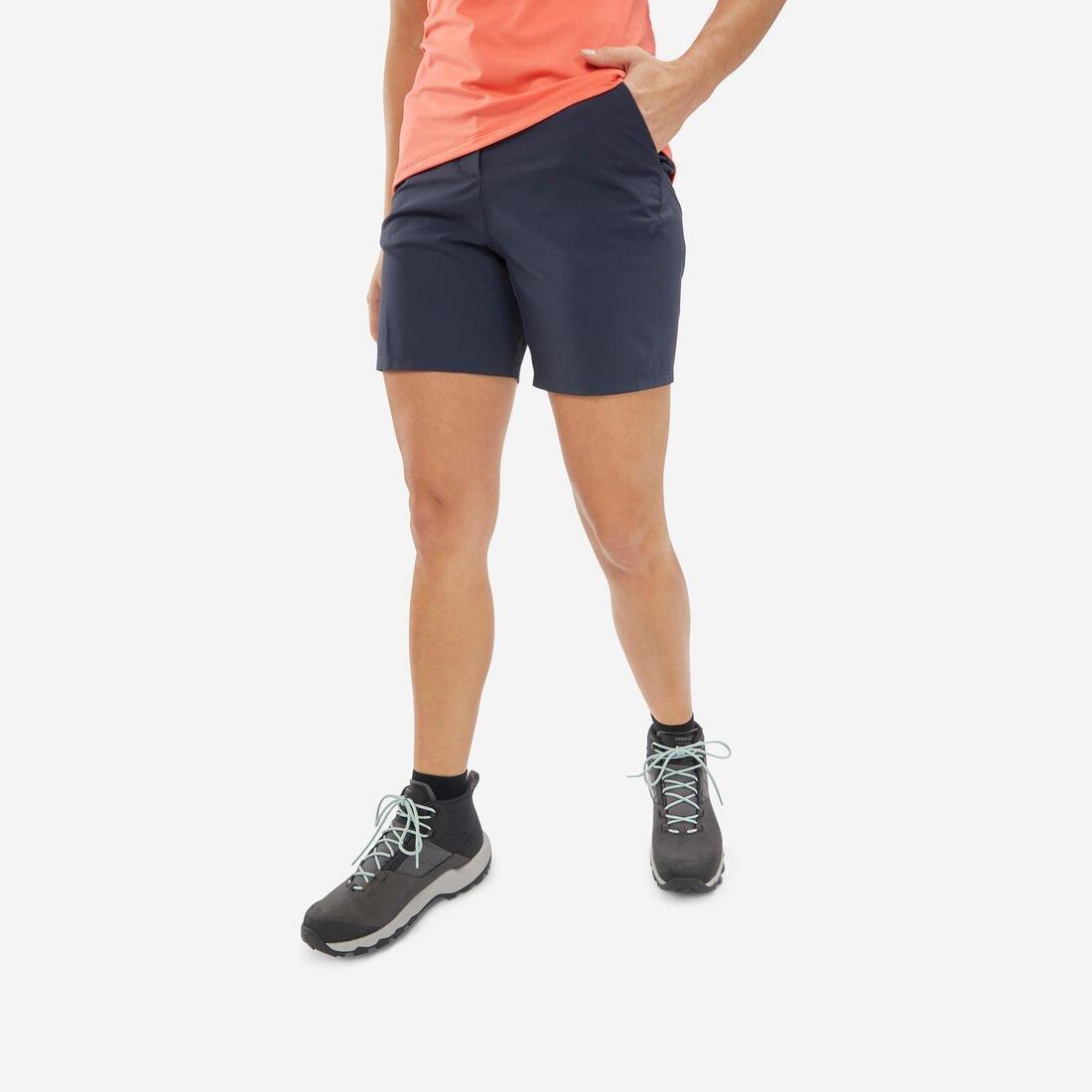 QUECHUA - Women Mountain Walking Shorts - Mh100, Blue