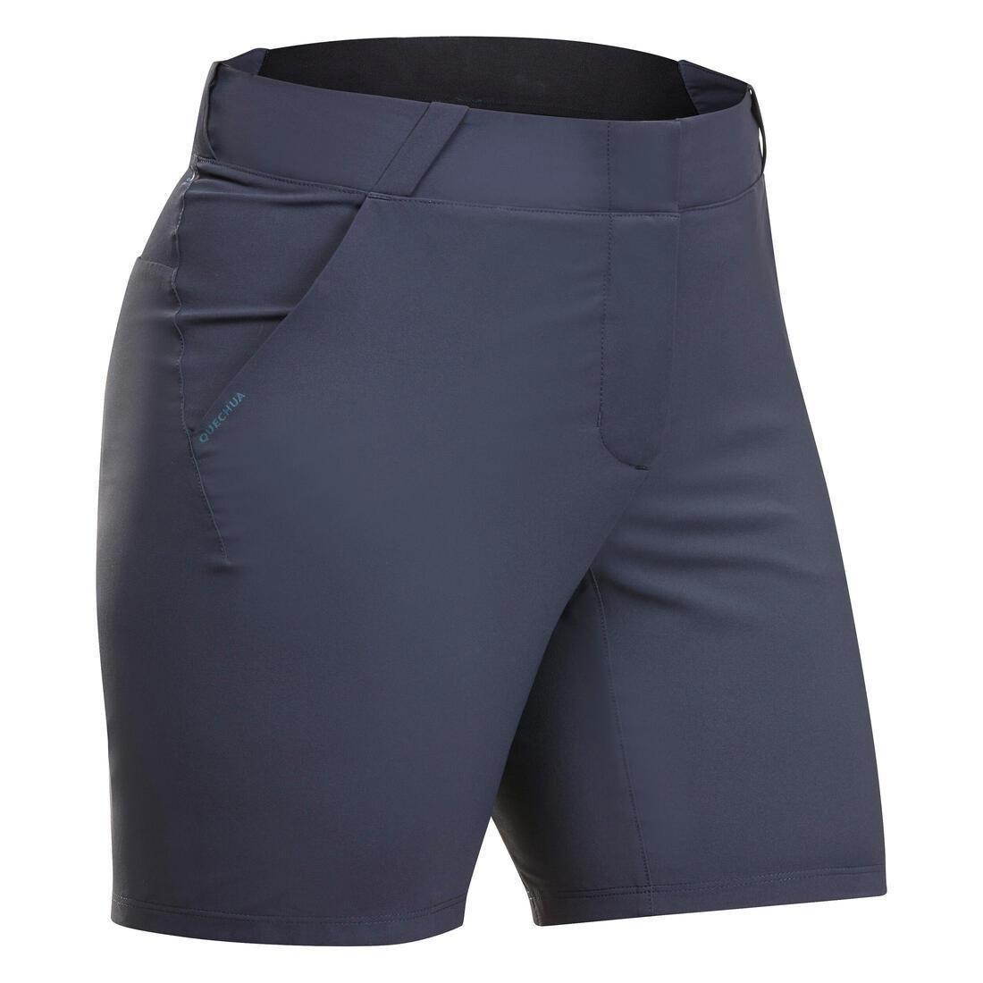 Women Mountain Walking Shorts - Mh100, Blue, , large image number 8
